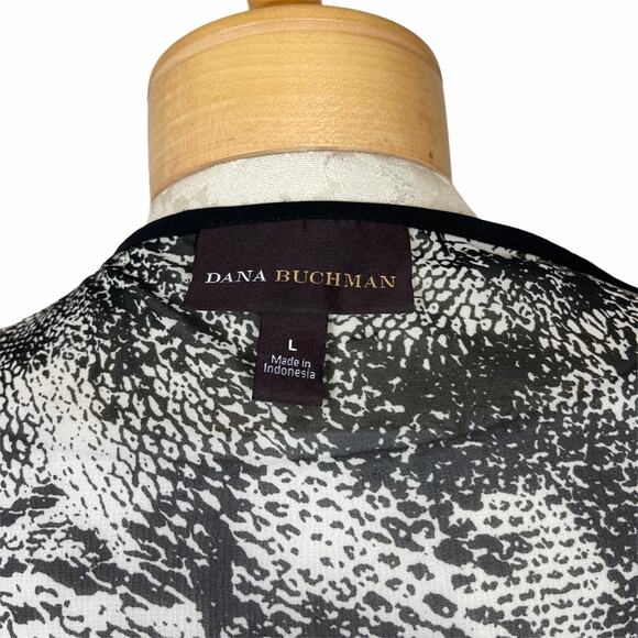 Dana Buchman Open Cropped Kimono Jacket Multi L - Picture 5 of 7